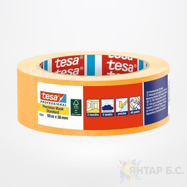 Захисна стрічка для фарбування Tesa Precision Standard 04344-00001-00 фото