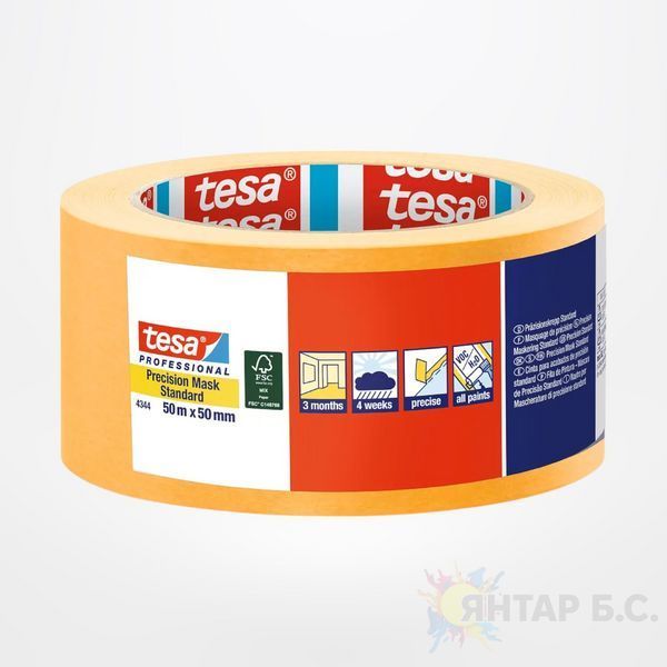 Защитная лента для покраски Tesa Precision Standard 04344-00000-00 фото