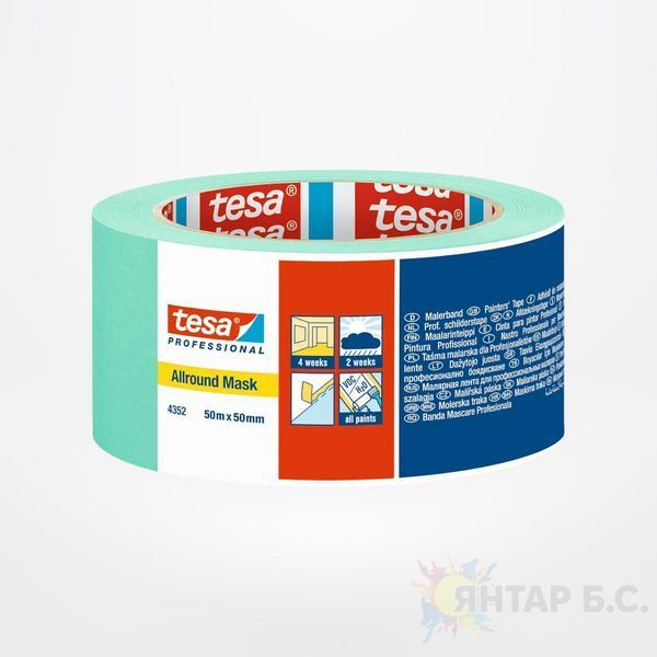 Універсальна малярна стрічка Tesa Professional Allround Mask 04352-00004-00 фото