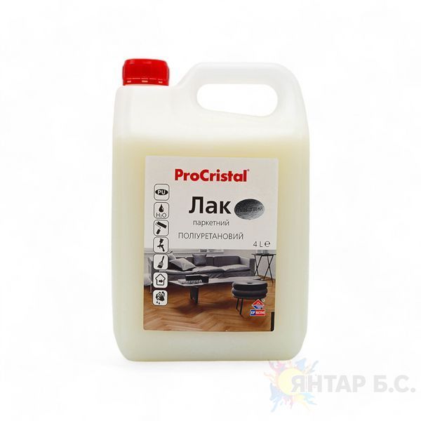 Лак паркетний поліуретановий ProCristal Lacquer IР-16 i00100150 фото