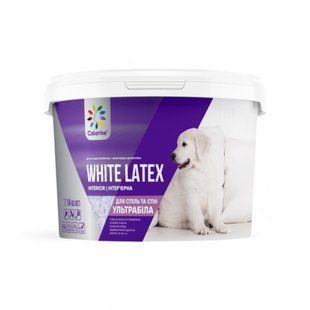 Краска интерьерная водно-дисперсионная White Latex Colorina 4823093909472 фото