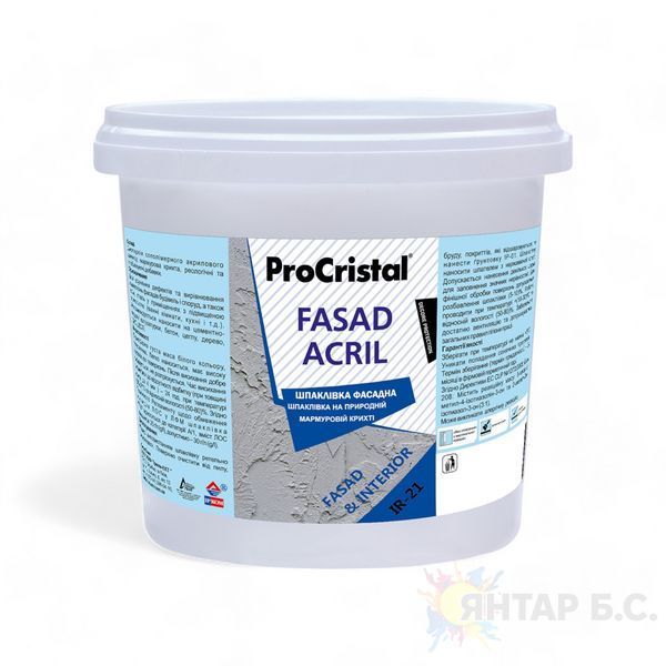 Шпаклевка фасадная ProCristal Fasad Acryl IР-21 i00200311 фото